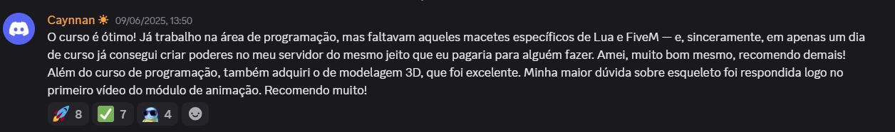 Depoimento Aluno 4